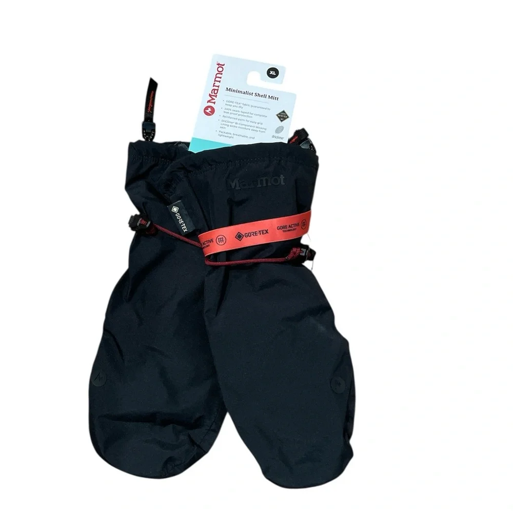 Marmot Black Gore-Tex Shell Mitts - Picture 1 of 4
